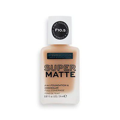 Relove Revolution Relove Supermatte F10.5 Full Coverage Foundation Face Makeup, 24ml