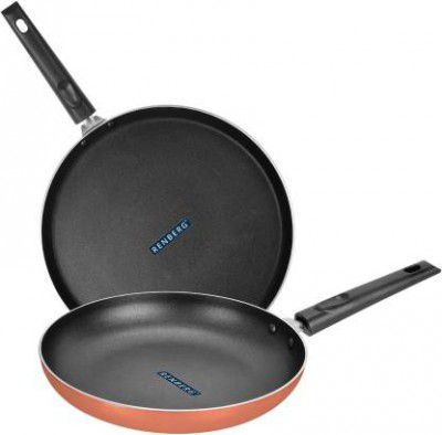 Renberg Orchid Non-Stick Coated Cookware Set  (Aluminium, 2 - Piece)