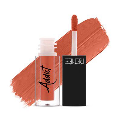 RENEE Addict Liquid Lip Tint, Water & Smudge-proof, non-transfer Long Lasting Matte Finish, Enriched With Vitamin E, Vegan, Sunset 2ml