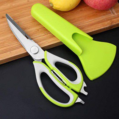 RENESMEE Kitchen Scissors Stainless Steel Shears Heavy Duty 10 in 1 Household Scissors 