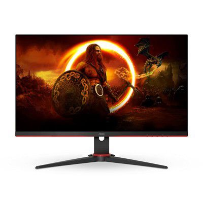 (Renewed) AOC 24G2E5 23.8 inch FHD IPS Gaming Monitor with 75Hz Refresh Rate, 1 MS Response Time, AdaptiveSync, HDR, Tilt Adjustment, Black