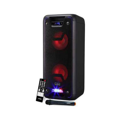 (Renewed) Artis BT800 8 Inch x 2 Karaoke Bluetooth Portable Party Speaker with RGB Lights