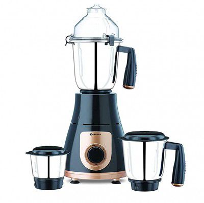 (Renewed) Bajaj Gx 3701 750 Watts Mixer Grinder With 3 Jars (Black and copper)