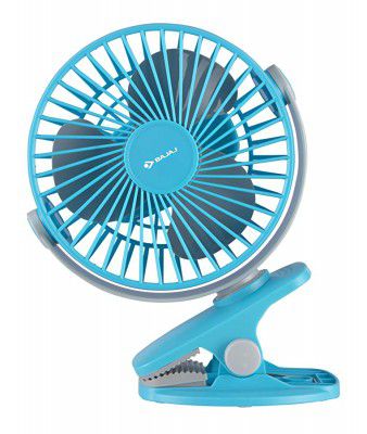 (Renewed) BAJAJ PYGMY MINI 110 MM 10 W HIGH SPEED OPERATION, USB CHARGING, MULTI-CLIP FUNCTION PERSONAL FAN