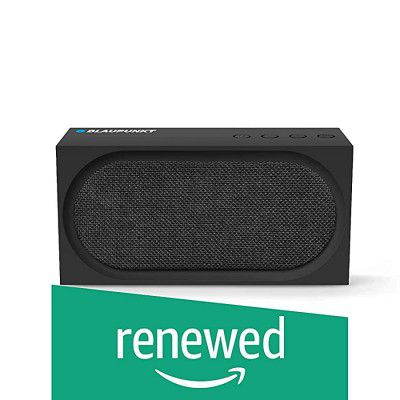 (Renewed) Blaupunkt BT52 10W Portable Outdoor Bluetooth Speaker (Black)