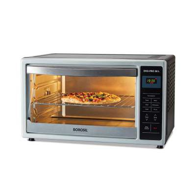 (Renewed) Borosil DIGIPRO 38L, Digital OTG, with Motorised Rotisserie and Convection, 1500W, 4 Stage Heat Selection, Black