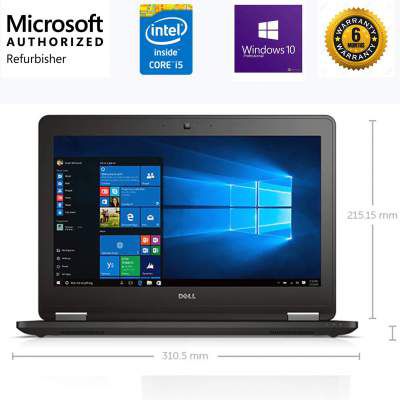 (Renewed) Dell Latitude E7270 12.5-inch Laptop (Core I5 6th Gen/8GB/256 GB SSD/Windows 10/MS Office Pro 2019/Integrated Graphics)