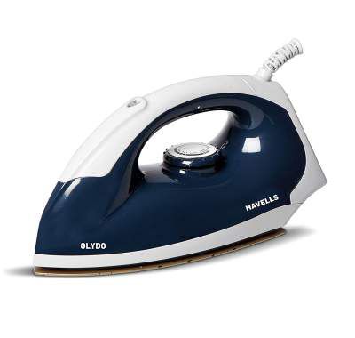 (Renewed) Havells Glydo 1000 Watt Dry Iron (Charcoal Blue)