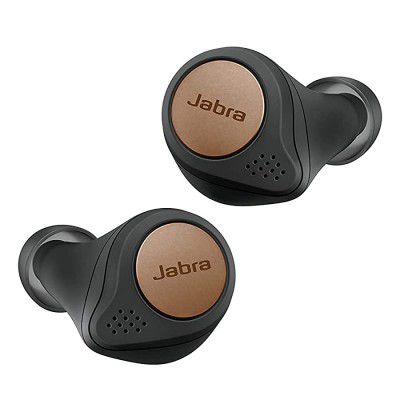 (Renewed) Jabra Elite Active 75t True Wireless Active Noise Cancelling (ANC) Bluetooth Earbuds, Long Battery Life for Calls and Music, Voice Assistant Enabled, Copper Black