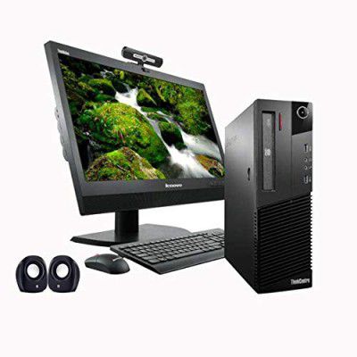 (Renewed) Lenovo ThinkCenter 19 inch, All in One Desktop Set Windows 10 Pro, MS Office