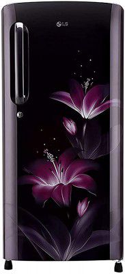 (Renewed) LG 190 L 4 Star Inverter Direct-Cool Single Door Refrigerator (GL-B201APGY, Purple Glow)