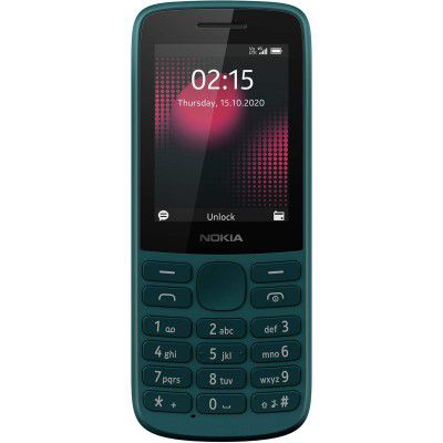 (Renewed) Nokia 215 4G Dual SIM 4G Phone with Long Battery Life, Multiplayer Games, Wireless FM Radio and Durable Ergonomic Design – Cyan Green_124.7 x 51.0 x 13.7 mm