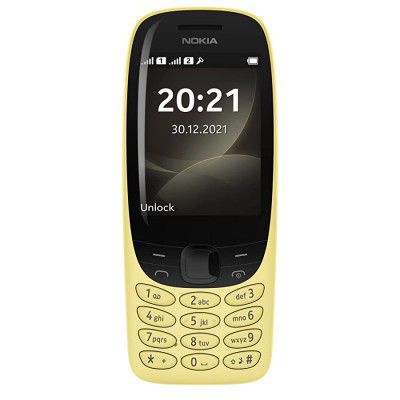 (Renewed) Nokia 6310 Dual SIM Feature Phone with a 2.8” Screen, Wireless FM Radio and Rear Camera | Yellow