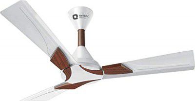 (Renewed) Orient Electric Wendy 1200mm Ceiling Fan (Pearl White/Walnut), Standard