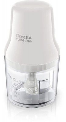 (Renewed) Preethi Turbo Chop CH 601 0.7-Litre 450-Watt Chopper (White)