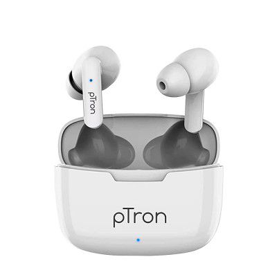 (Renewed) pTron Bassbuds Duo New Bluetooth 5.1 Wireless Headphones, Type-C Fast Charging