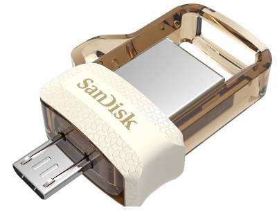 (Renewed) SanDisk Ultra Dual 32GB USB 3.0 OTG Pen Drive (Gold)