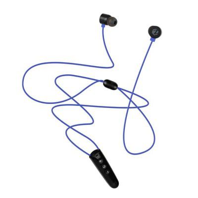 (Renewed) ZEBSTER Style 102 with Bluetooth 5.0, Magnetic Earpiece, Call Function, Splash Proof Design with 6h* Playback(Blue)