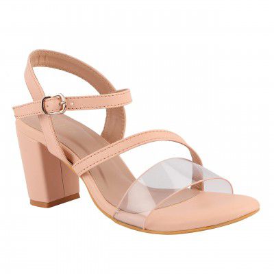 Respiro womens Pink Women's Block Heels Sandal Heeled Sandal