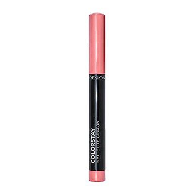 Revlon ColorStay Matte Lite Crayon Lipstick Water-Resistant Non-Drying Lipcolor, 001 Tread Lightly, 0.049 oz