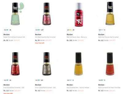 Revlon Nail Enamel Upto 60% Off