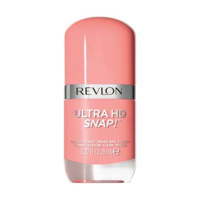 REVLON Ultra HD Snap Nail Polish, Glossy Nail Color, 100% Vegan Formula, No Base and Top Coat Needed, 027 Think Pink, 0.27 fl. Oz.