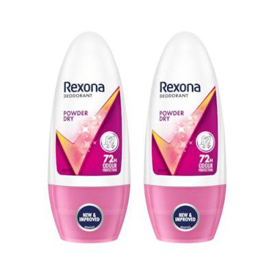 Rexona Powder Dry Underarm Roll On Deodorant For Women|| 50 ml+Rexona Powder Dry Underarm Roll On Deodorant For Women|| 50 ml