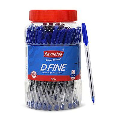 Reynolds D FINE BALLPEN - BLUE | PACK OF 50