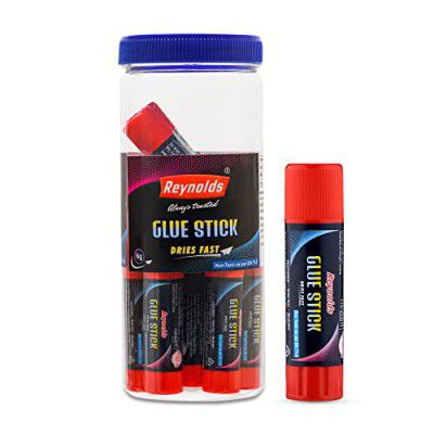 Reynolds Glue Sticks I Art and Craft Materials I Non Toxic Fast Drying Super Glue I Office Supplies, School Supplies and DIY Art Supplies | 6 GM 12 CT JAR