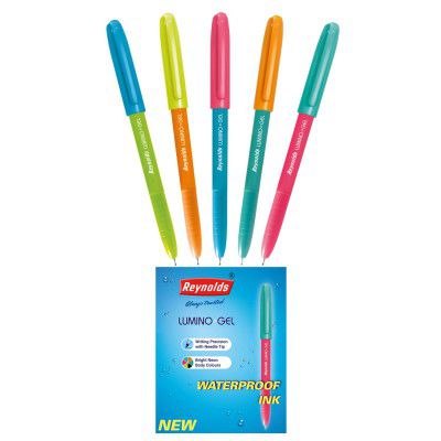 Reynolds LUMINOGEL 12 CT BLUEI Lightweight Gel Pen With Comfortable Grip for Extra Smooth Writing I School and Office Stationery | 0.6mm Tip Size