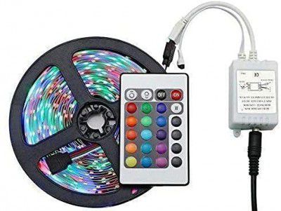 RGB LED Strip Gift Pack Multicolored with Remote and Adapter | Make in India Pack of 1