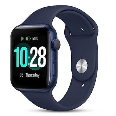 Riviera RSW-004 5.1 Bluetooth Calling Smart Watch with Largest 1.85\' IPS Display, Spo2, Heart Rate, IP65 Water Resistant & Sweatproof Strong Metallic Body(Blue)