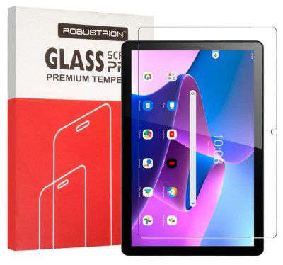 Robustrion Anti-Scratch & Smudge Proof Tempered Glass Screen Protector for Lenovo Tab M10 FHD 3rd Gen 10.1 inch