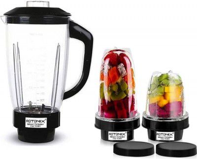 Rotomix Juicer Jar and 2 Bullet Jar for Mixer Set of 3 (1500, 350 & 530ML) Black MGF57 Mixer Juicer Jar (1500 ml)