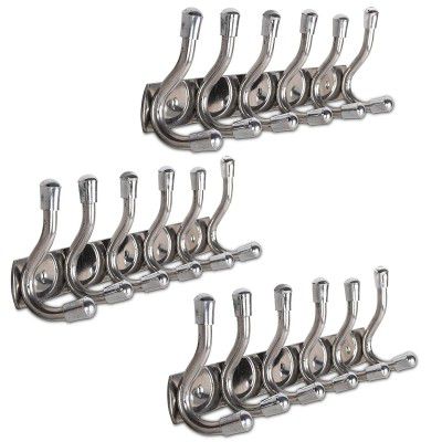 ROUND METAL Stainless Steel Wall Hanger Hook (Style 1, Set of 12)