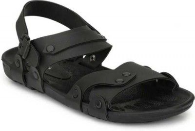 Royal Cruzz Men Black Casual Sandal