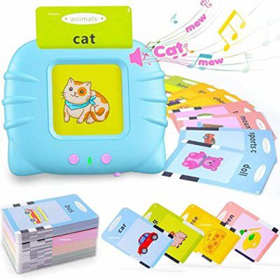 Royal Hub Talking Flash Cards Learning Toys Educational Device for 2 3 4 5 6 Year Old Kids Toddler 112 Flash Cards, Educational Toys Reading Machine with 224 Words, Preschool Montessori Toys