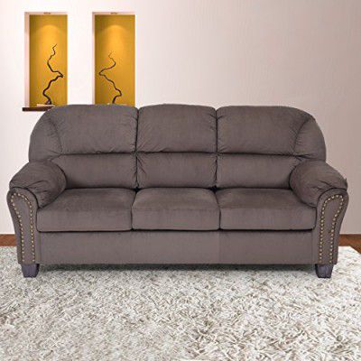 Royaloak Santro Three Seater Sofa (Brown)