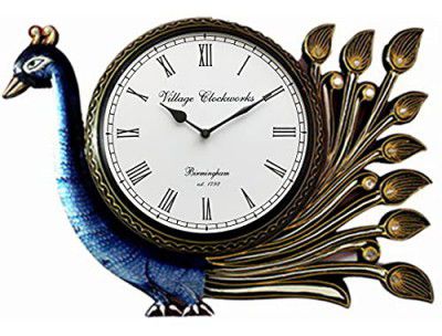 RoyalsCart Peacock Analog Wall Clock (KTWC156)