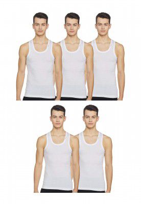 Rupa Frontline Mens Solid Vest (Pack of 5)