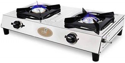 ruwa ATOM Stainless Steel Manual Gas Stove (2 Burners)