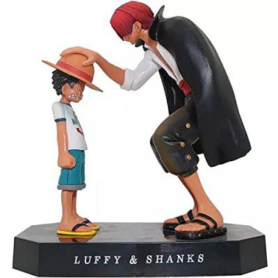 RVM Toys Anime One Piece Luffy and Shanks Action Figure 18 cm Collectible for Office Desk & Study Table, Car Dashboard, Decoration and Cake Topper Toys for Fans