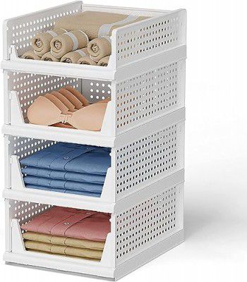 Rylan Complete Clothes Organization Set: Storage Rack, Cupboard, Drawer Organizer (Pack of 1, Large)