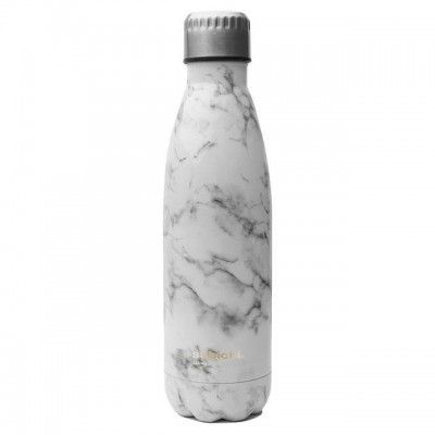 sabichi Blush 450 ml Stainless Steel Water Bottle (White)