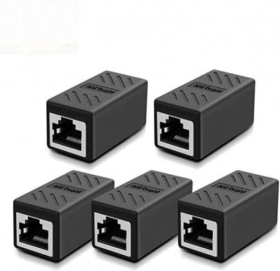 Sadow Shielded 8p8c RJ45 Coupler, Ethernet Cable Adsl Extension Jointer Adapter Connector (Pack of 5)