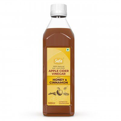 Safa Apple Cider Vinegar for Weight Loss Diet with Honey and Cinnamon | 500 ml