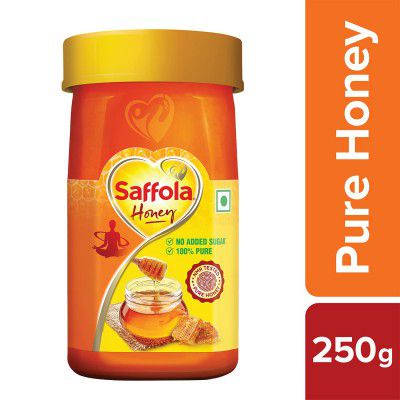 Saffola Honey, 100% Pure NMR Tested Honey, 250g