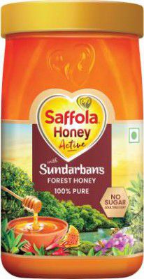 Saffola Honey Active, Made with Sundarban Forest Honey, 100% Pure, No sugar adulteration  (1 kg)