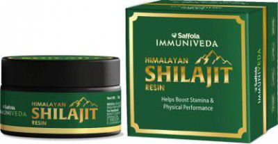 Saffola Immuniveda Pure Himalayan Shilajit Resin | More than 3% Fulvic Acid | Helps Boost Stamina