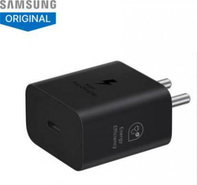 SAMSUNG 25 W GaN 3 A Wall Charger for Mobile  (Black)